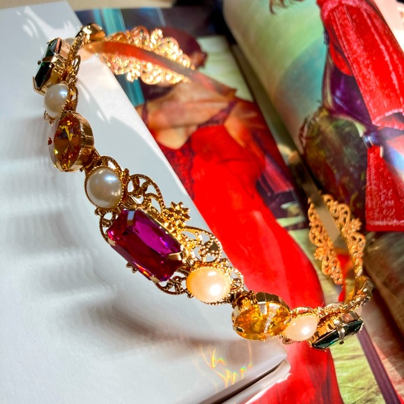 Rhinestone Luxury Crystals Headband - Picture 3 of 4